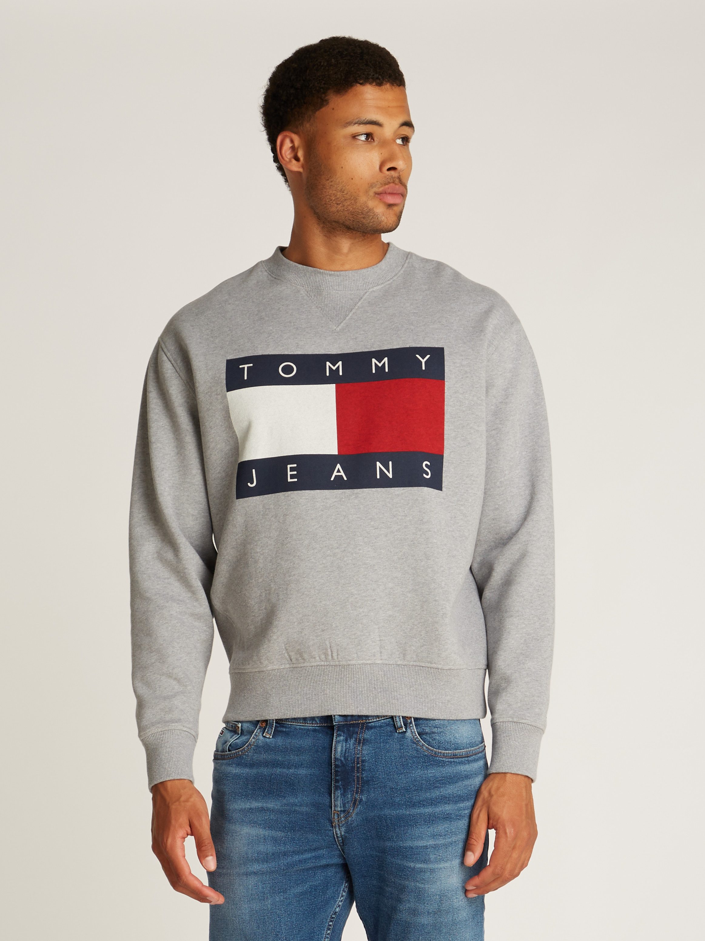 Tommy Jeans Sweatshirt TJM MELANGE FLAG günstig online kaufen