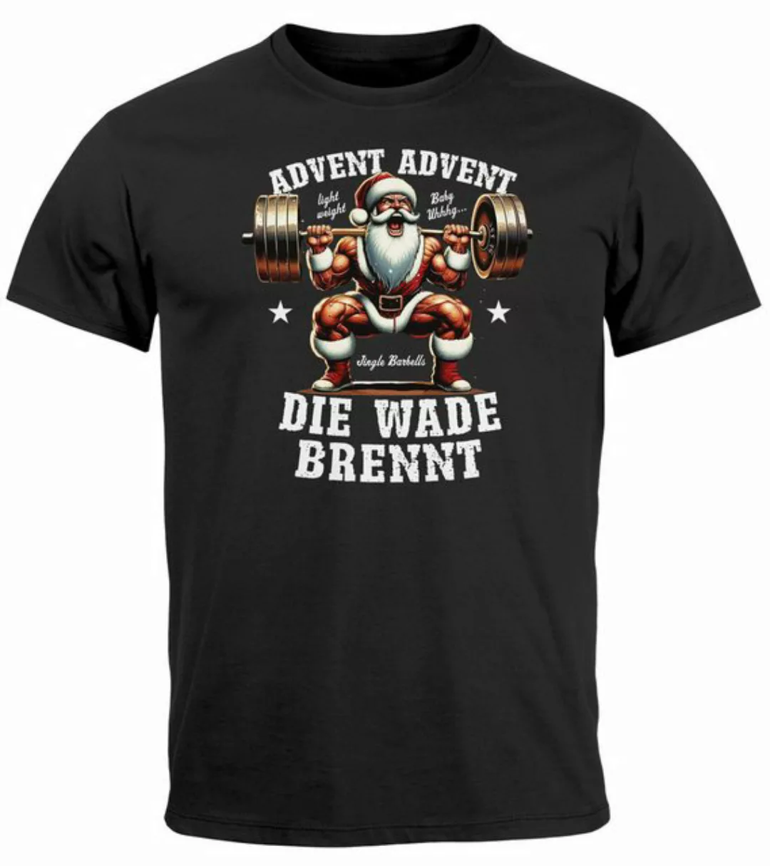 MoonWorks Print-Shirt Herren T-Shirt Weihnachten Fitness-Spruch Lustig Adve günstig online kaufen