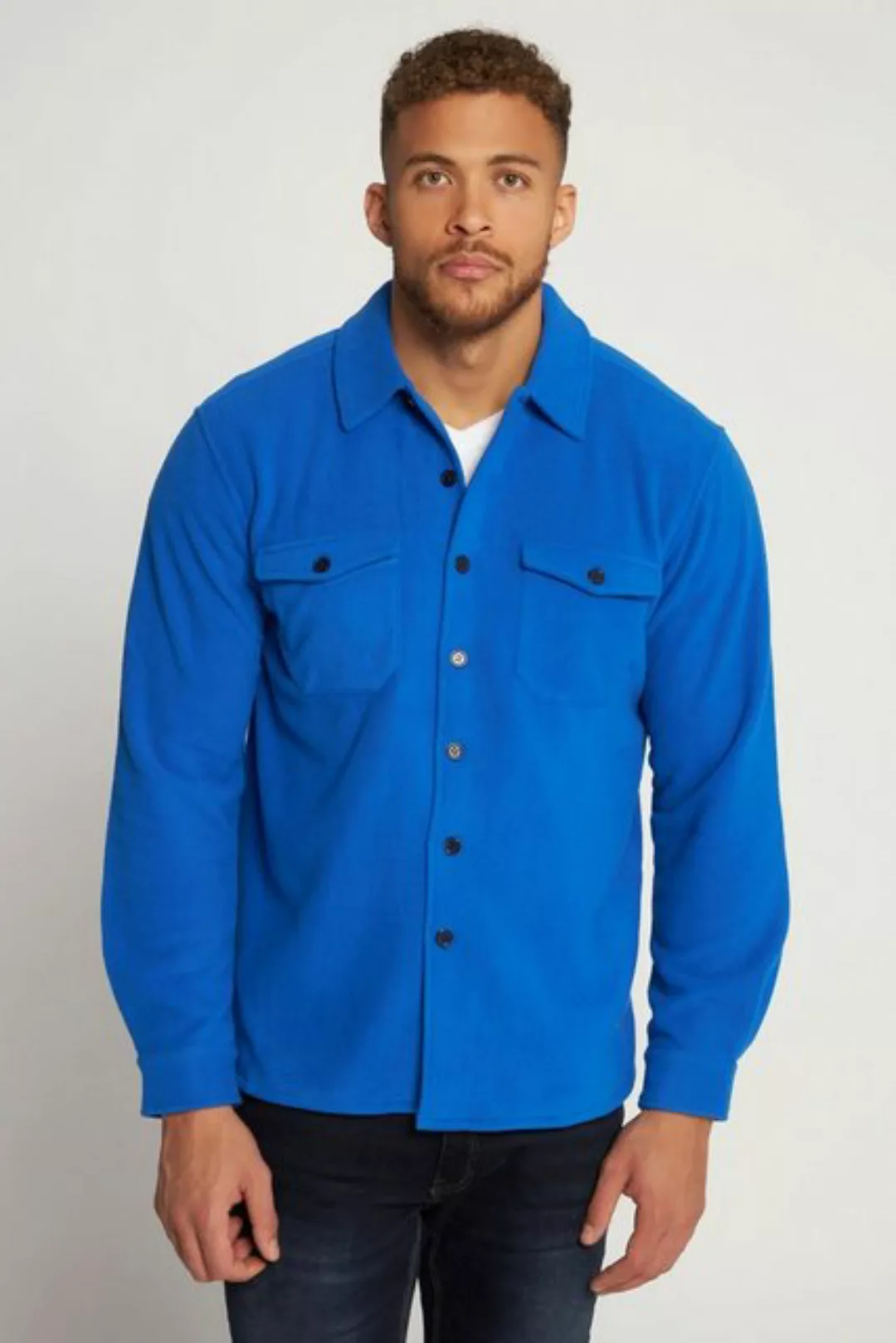 JP1880 Businesshemd Hemd Overshirt Langarm Fleece günstig online kaufen