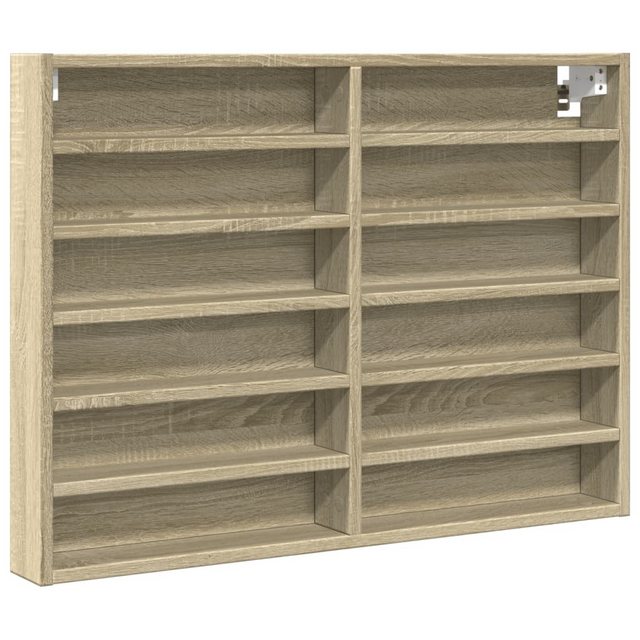 vidaXL Schrankmodule Vitrinenschrank Sonoma-Eiche 80x8,5x58 cm Holzwerkstof günstig online kaufen