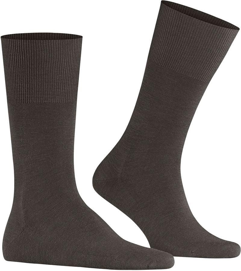 Falke Airport Socke Dunkelbraun Melange - Größe 41-42 günstig online kaufen