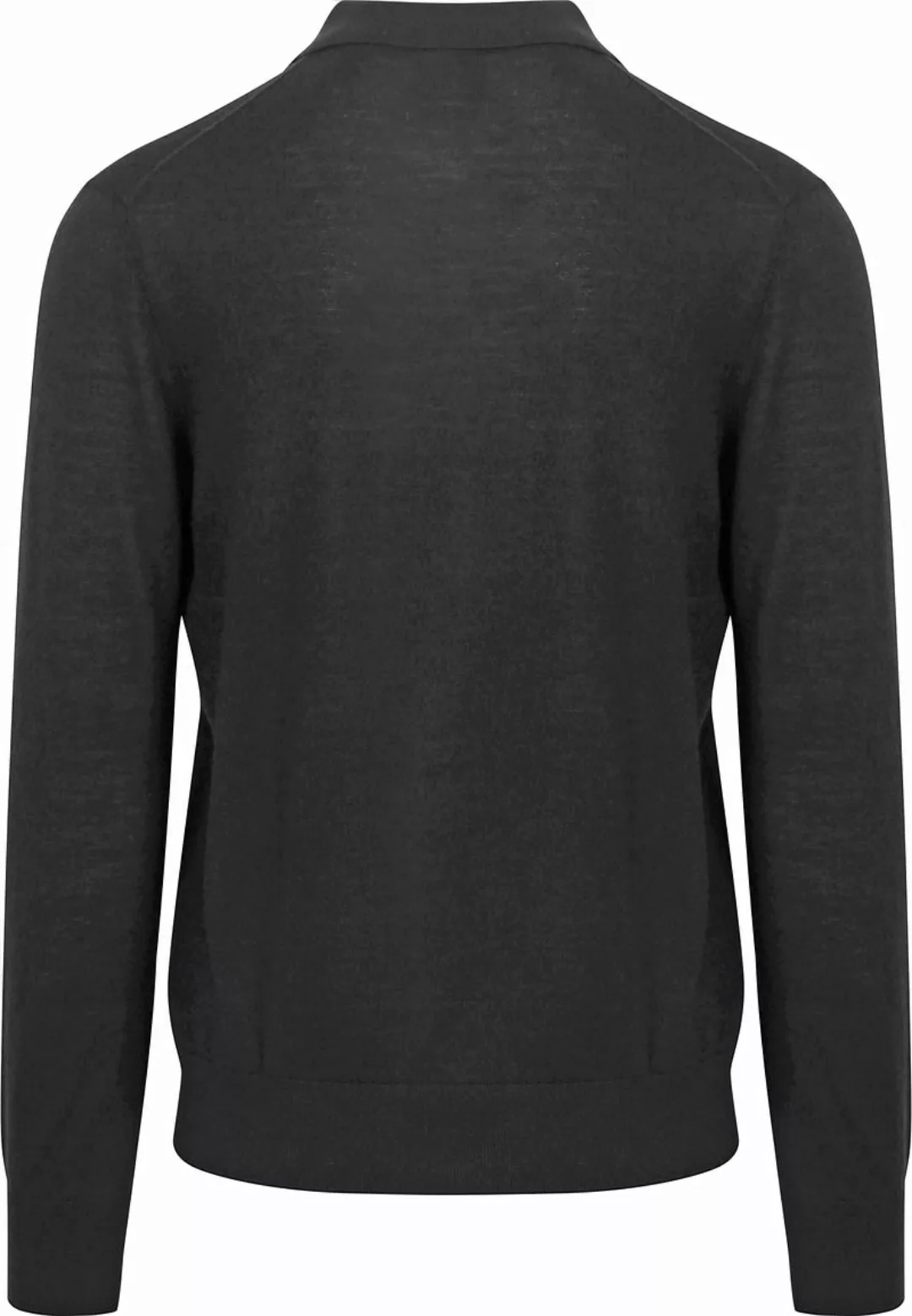 King Essentials The Robert Long Sleeve Poloshirt Merino Schwarz - Größe M günstig online kaufen