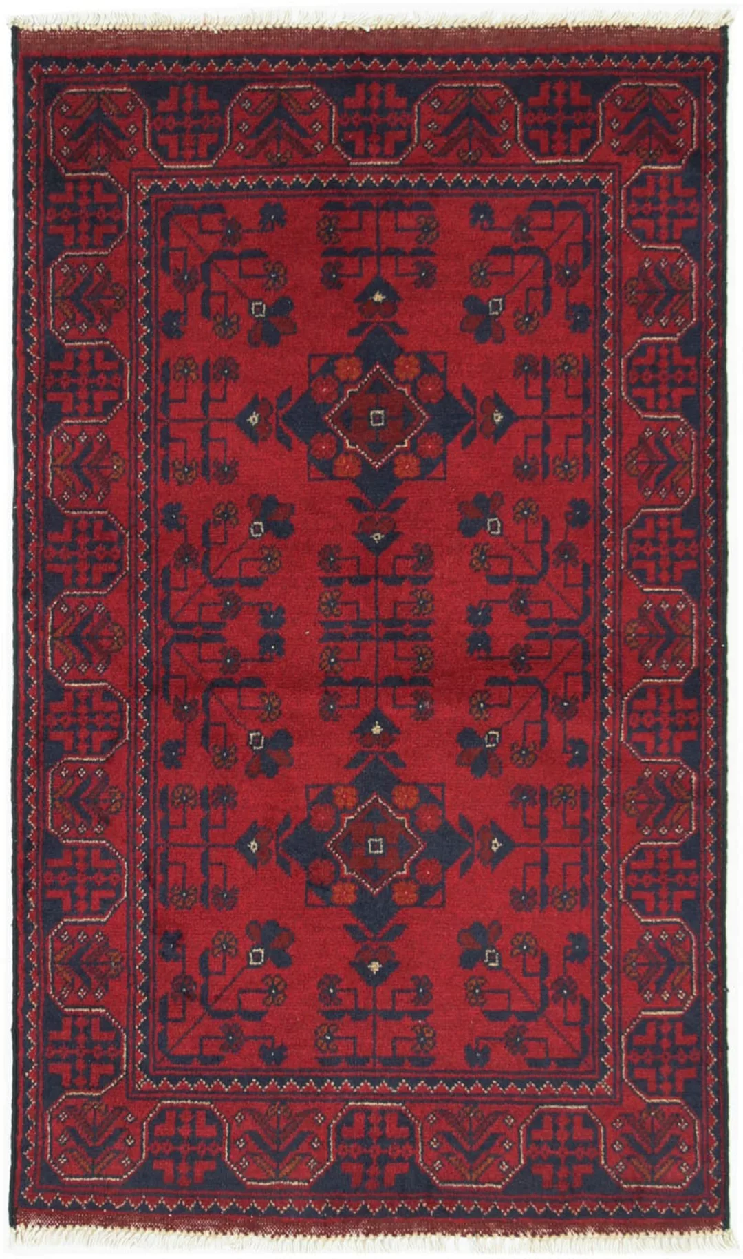 morgenland Wollteppich »Khal Mohammadi Teppich handgeknüpft dunkelblau«, re günstig online kaufen
