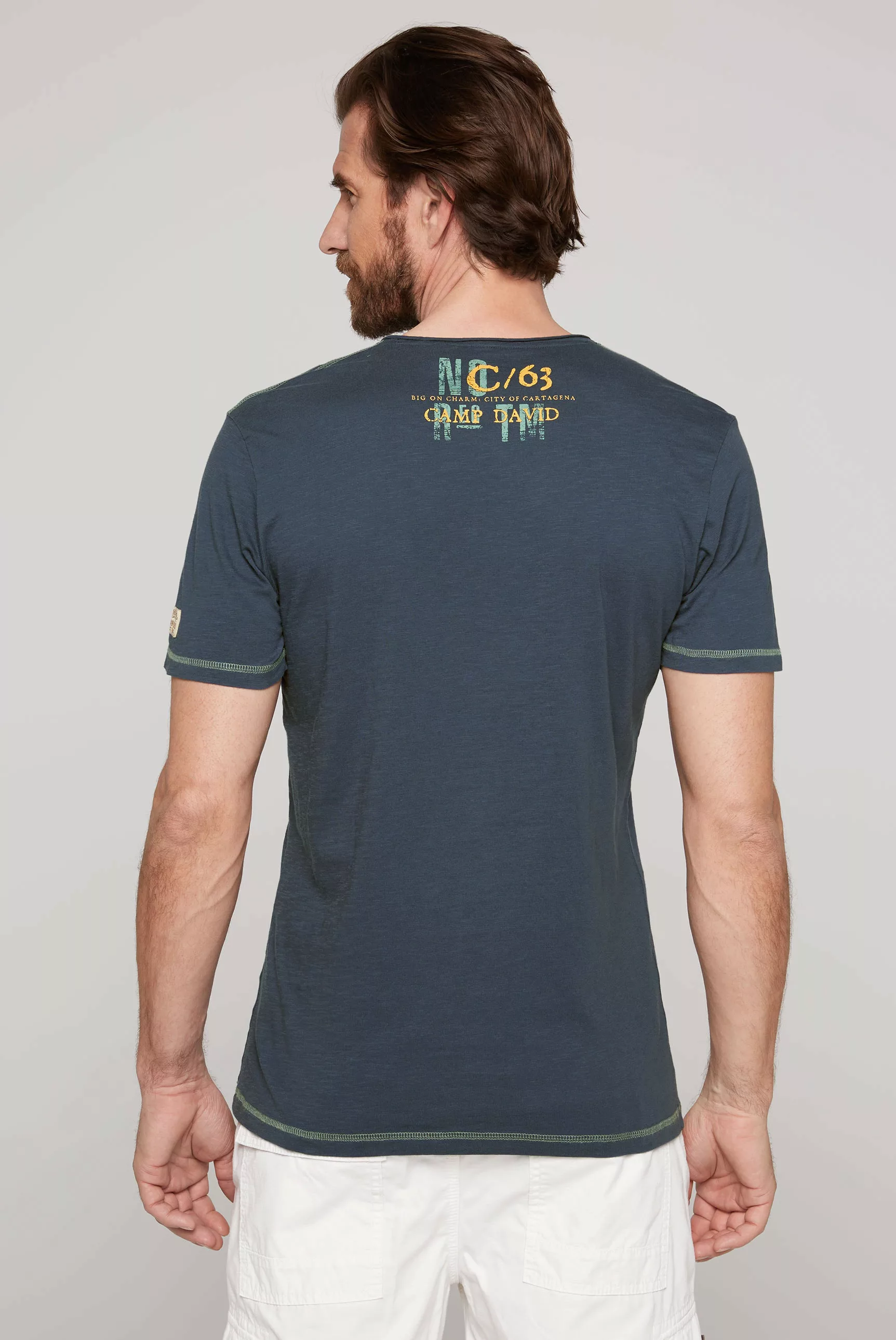 CAMP DAVID T-Shirt mit Front- und Backprint günstig online kaufen