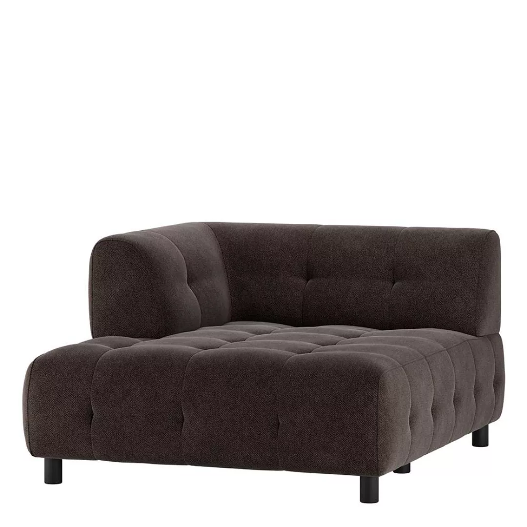 Modular Eck Sofas in Graubraun Webstoff 122 cm breit - 140 cm tief günstig online kaufen