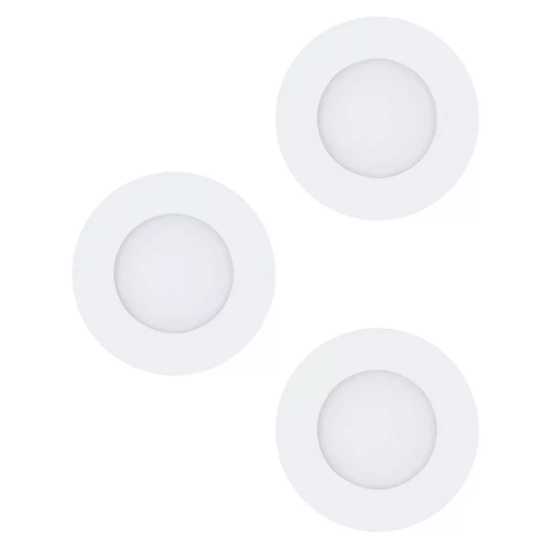LED Einbauspot Fueva 1 in Weiß 3x 2,8W 3150lm günstig online kaufen