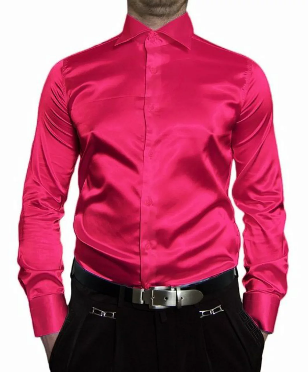 Renzo Businesshemd Herren Hemd Glanz Satin Farben New Kent Bügelleicht, Gla günstig online kaufen