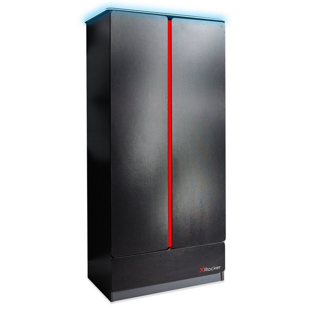 X Rocker Kleiderschrank Carbon-Tek Gaming Kleiderschrank mit LED-Beleuchtun günstig online kaufen