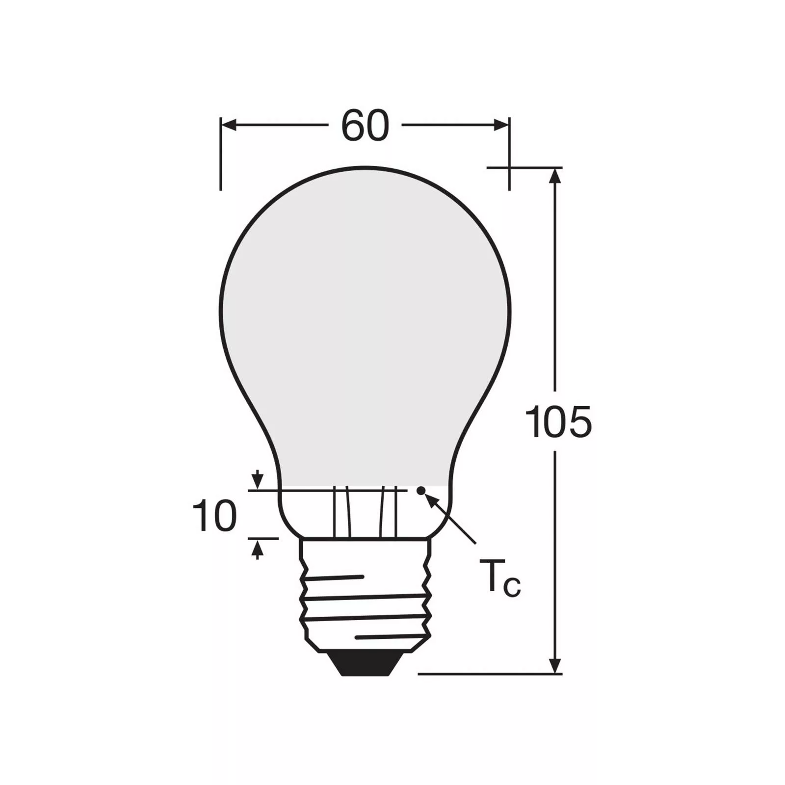 OSRAM LED-Leuchtmittel Birne matt E27 6,5W 827 6er-Pack günstig online kaufen