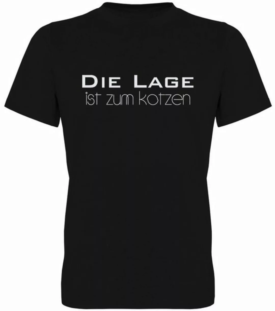 G-graphics T-Shirt Die Lage ist zum kotzen Herren T-Shirt, mit trendigem Fr günstig online kaufen