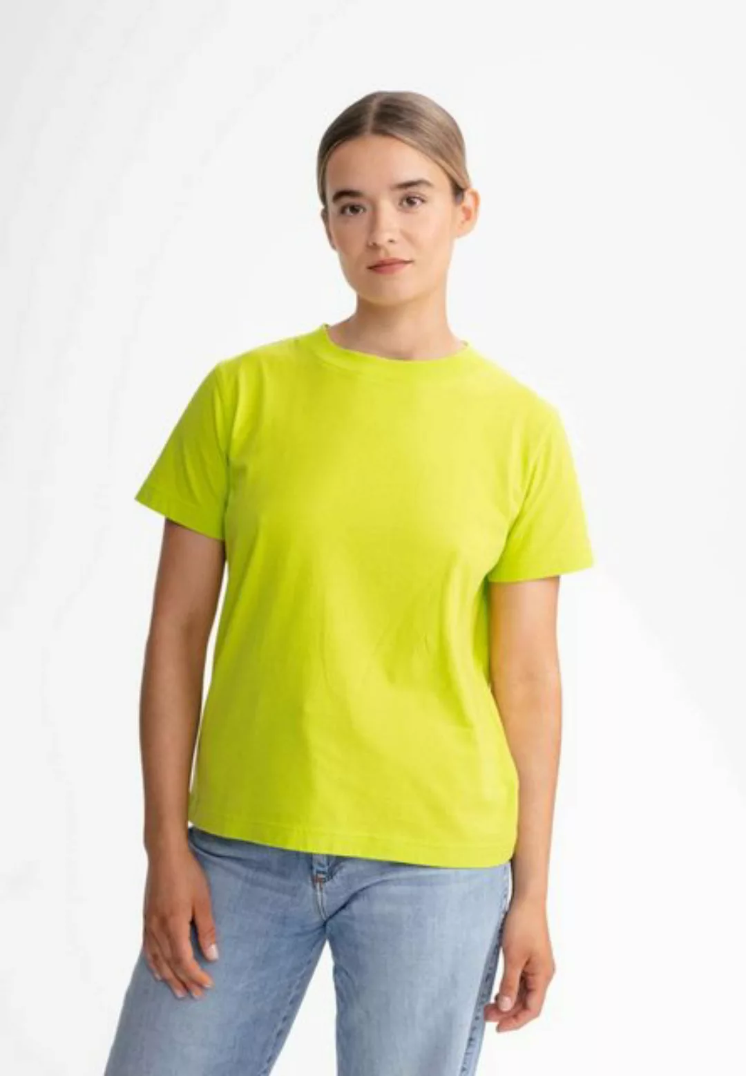 MELA Kurzarmshirt Damen T-Shirt KHIRA Fein gerippter Kragen günstig online kaufen