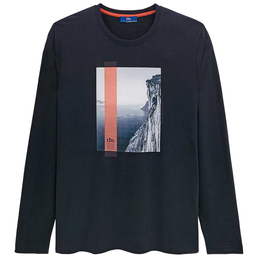 Tbs Gaeletee Langarm Rundhals T-shirt M Navy günstig online kaufen