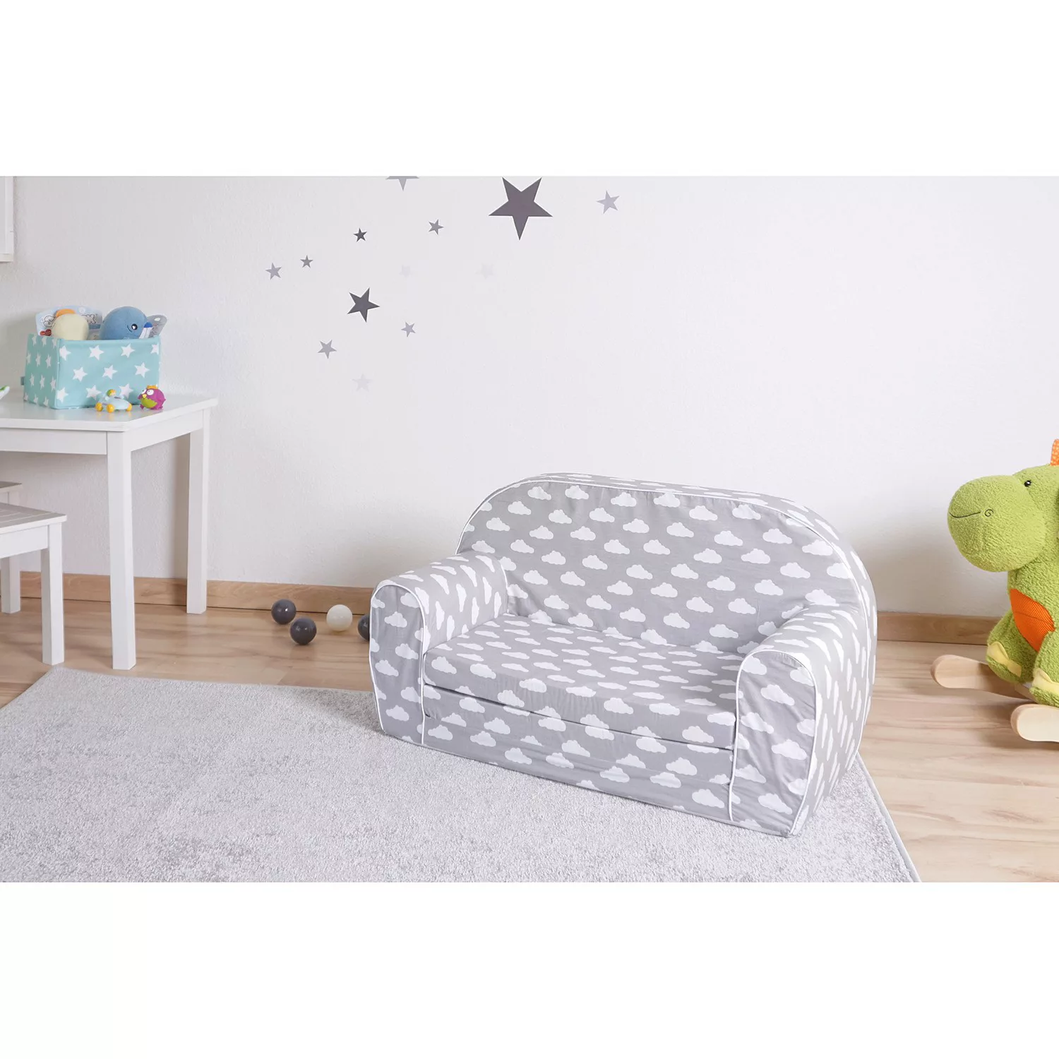Knorrtoys® Sofa Grey White Clouds, für Kinder, Made in Europe günstig online kaufen