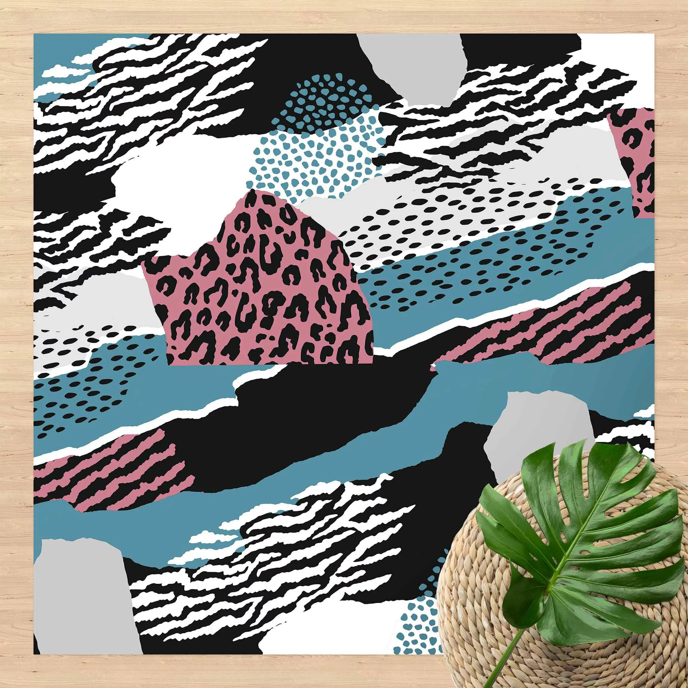 Vinyl-Teppich Animalprint Zebra Tiger Leopard Asien günstig online kaufen