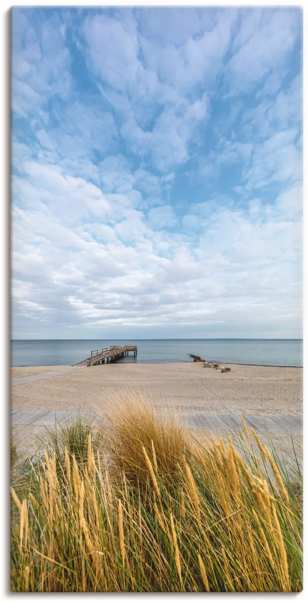 Artland Wandbild "Rettin Strandidylle an der Ostsee", Gewässer, (1 St.), al günstig online kaufen