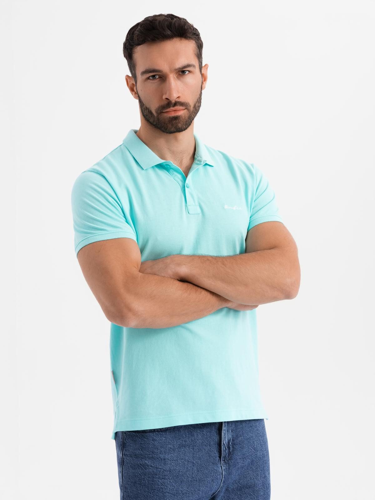 OMBRE Poloshirt Poloshirt aus Baumwoll-Piqué-Strick günstig online kaufen