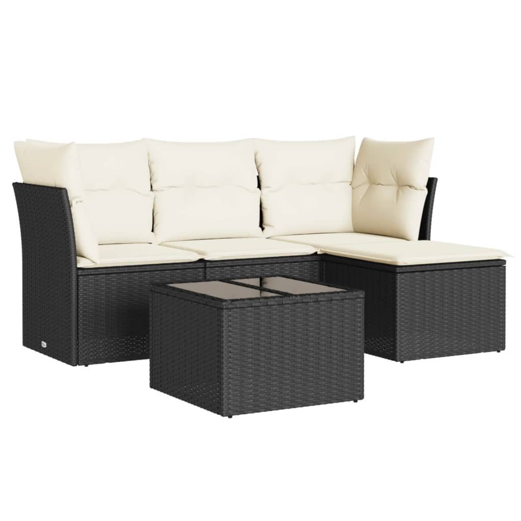 vidaXL Gartenlounge-Set 5-tlg. Garten-Sofagarnitur mit Kissen günstig online kaufen