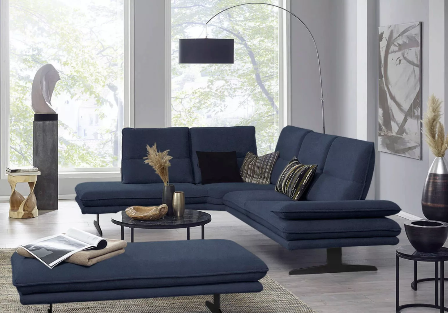 W.SCHILLIG Ecksofa "broadway, Designsofa, toller Sitzkomfort, zeitlos, eleg günstig online kaufen