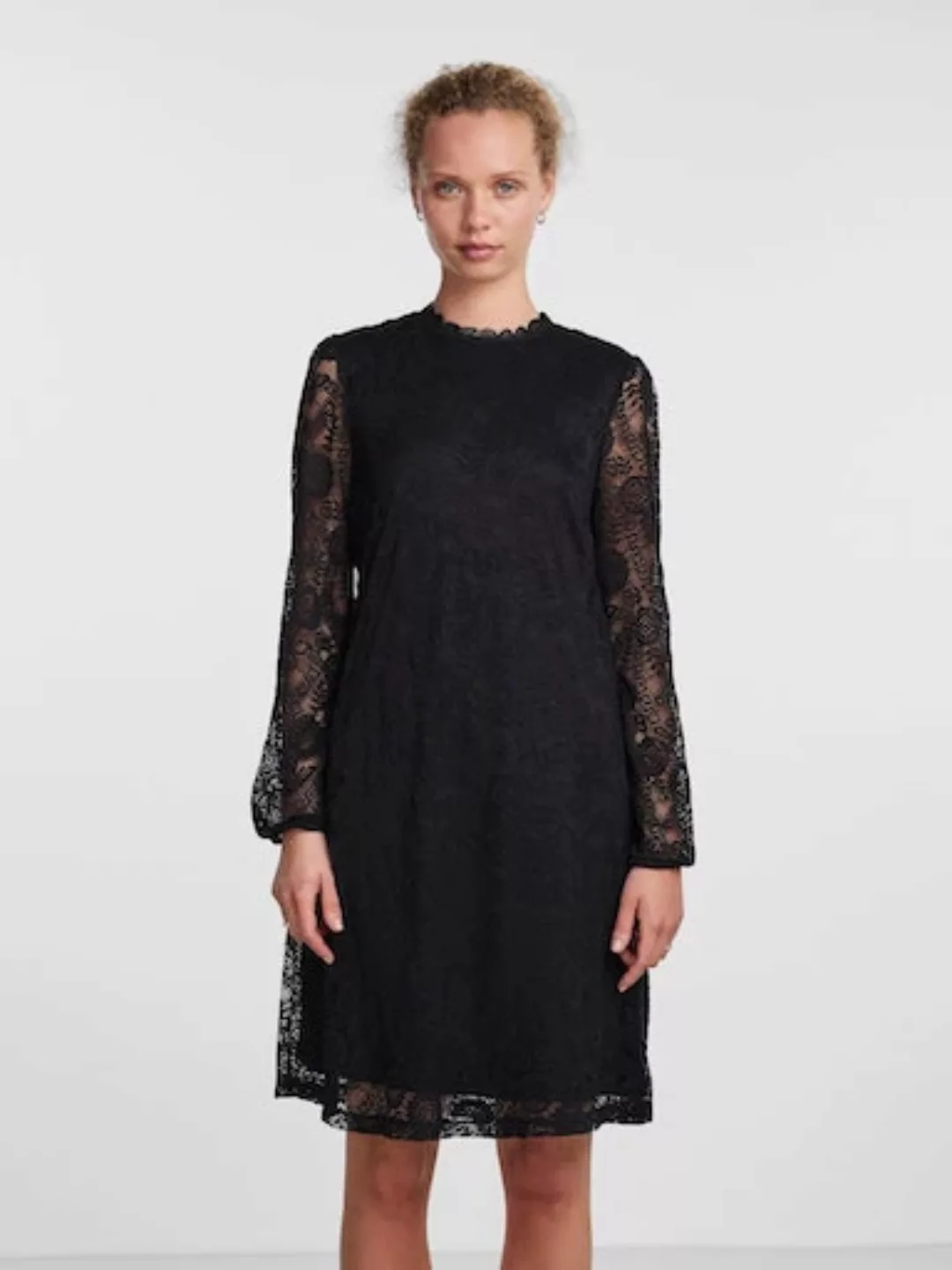 pieces Spitzenkleid "PCOLLINE LS LACE DRESS NOOS BC" günstig online kaufen