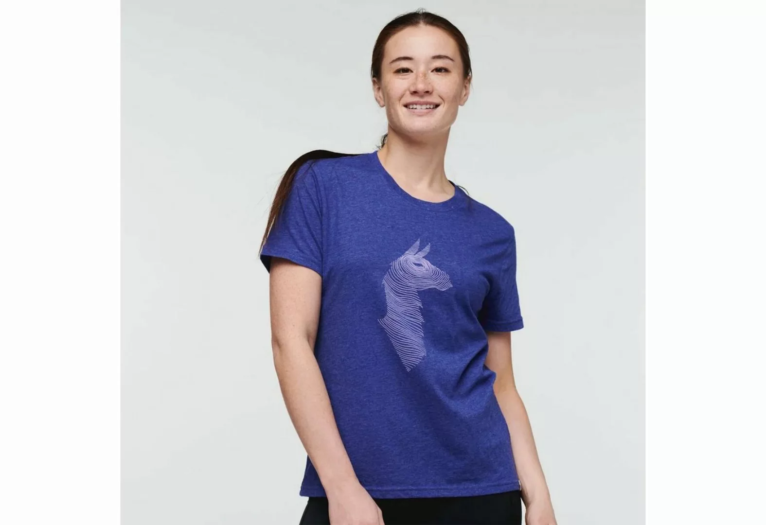 Cotopaxi T-Shirt Topo Llama T-Shirt Blue Violet günstig online kaufen