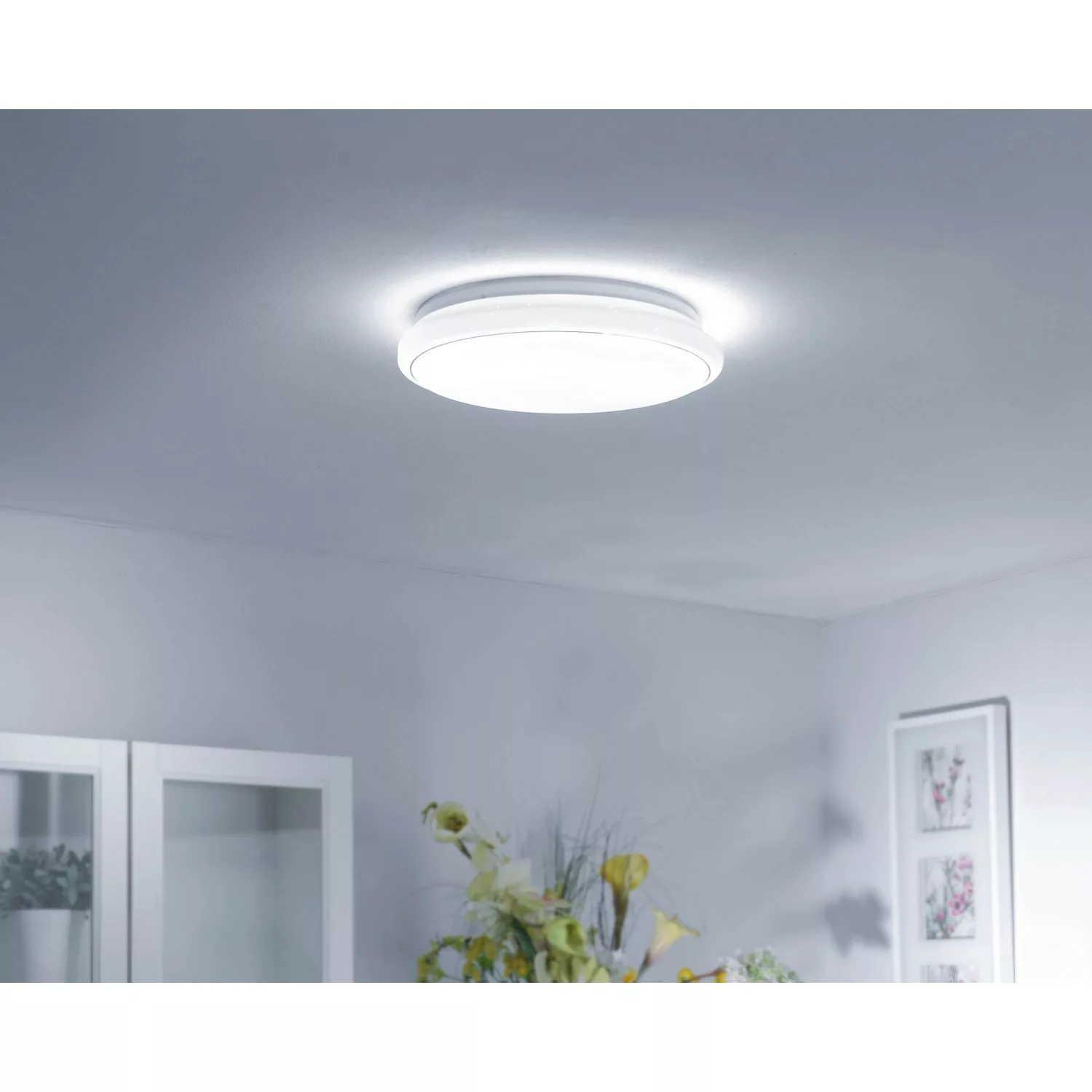 Just Light. LED-Deckenleuchte Jupiter Weiß Ø 44 cm günstig online kaufen