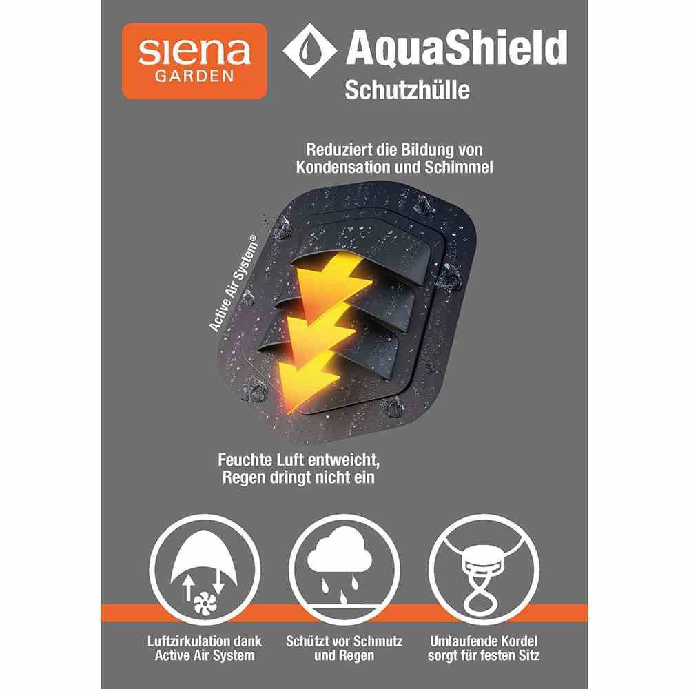 Siena Garden Gartenmöbel-Schutzhülle AquaShield, Sitzgruppenhülle 160x150x8 günstig online kaufen