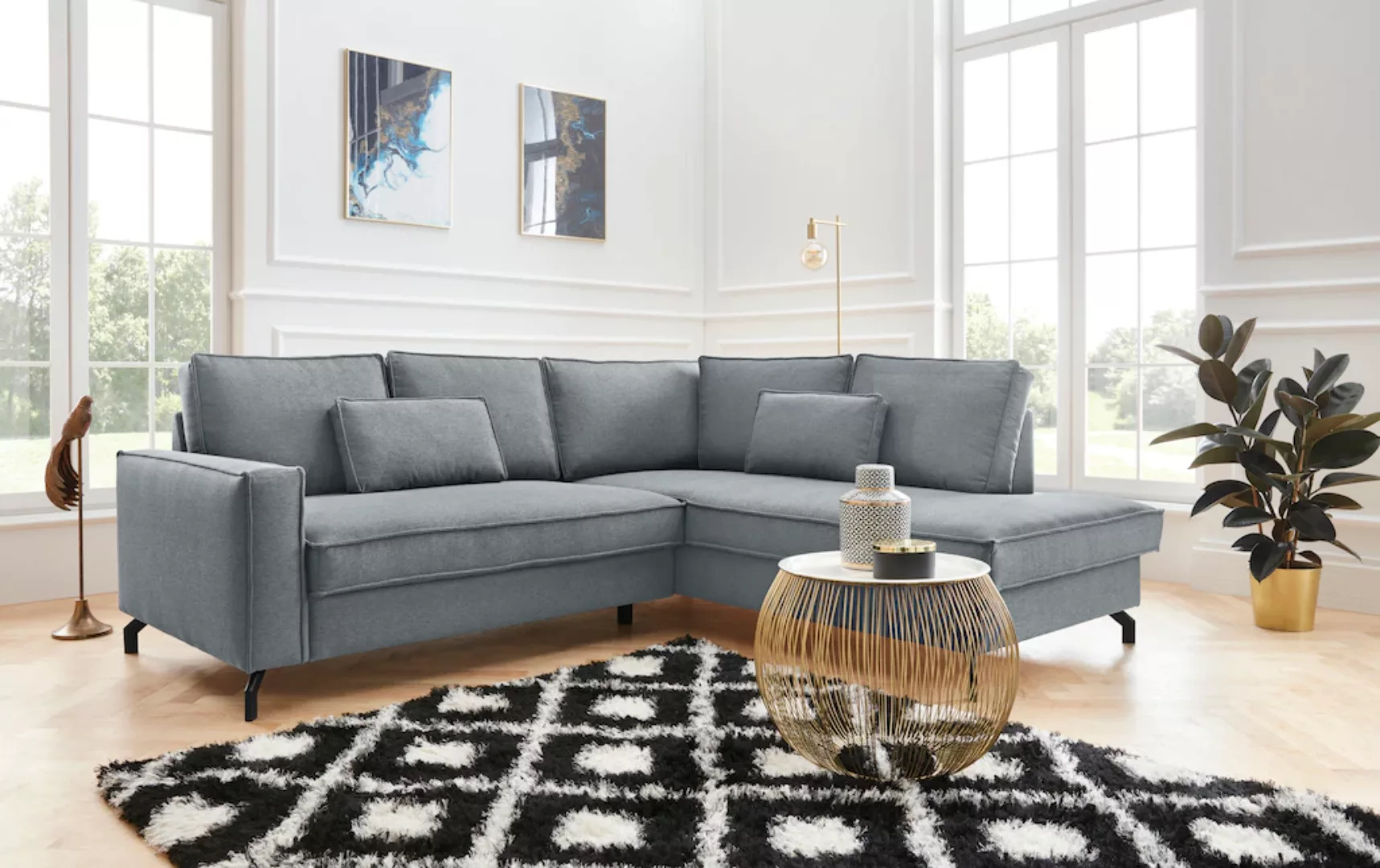 exxpo - sofa fashion Ecksofa "Daytona, kompakt und komfortabel, hoher Sitzk günstig online kaufen