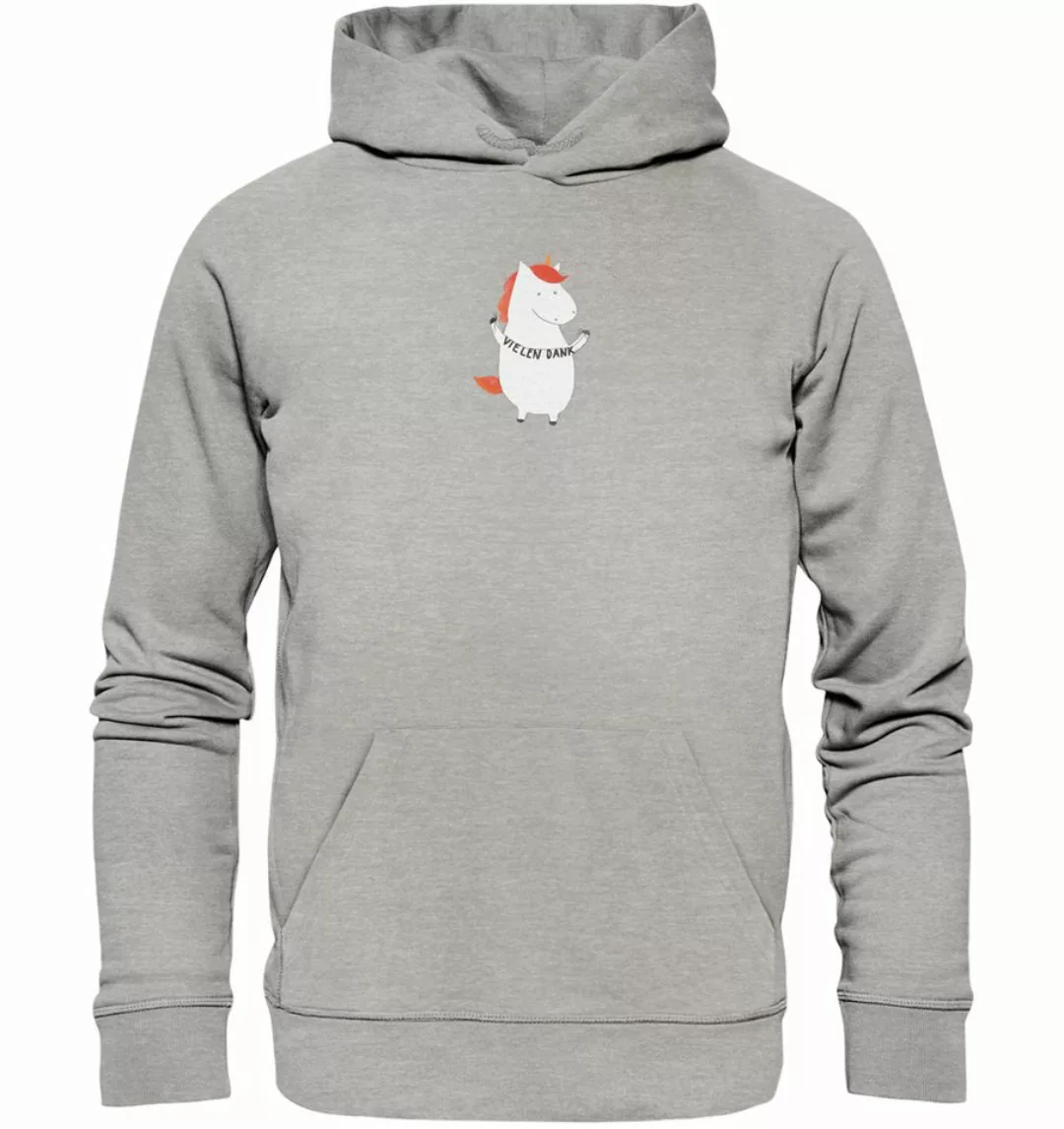 Mr. & Mrs. Panda Hoodie Größe L Einhorn Dankeschön - Heather Grey - Geschen günstig online kaufen