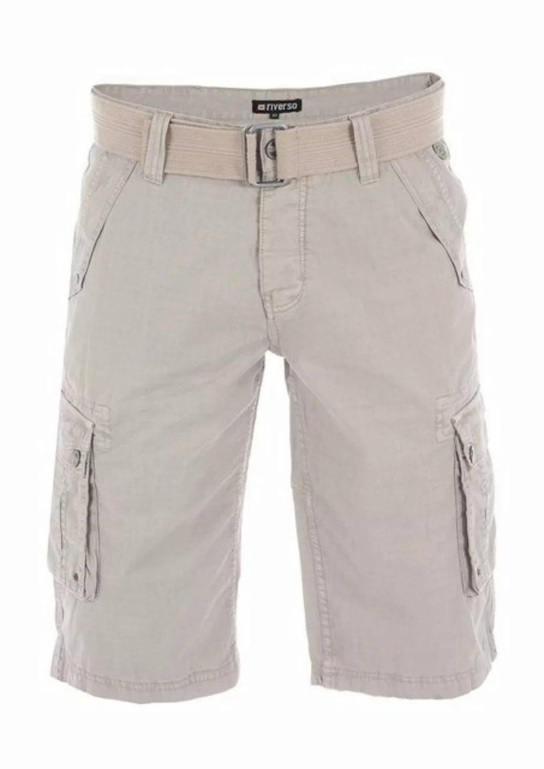 riverso Kurze Hosen Herren Cargo Shorts mit Gürtel Regular Fit RIVAnton günstig online kaufen