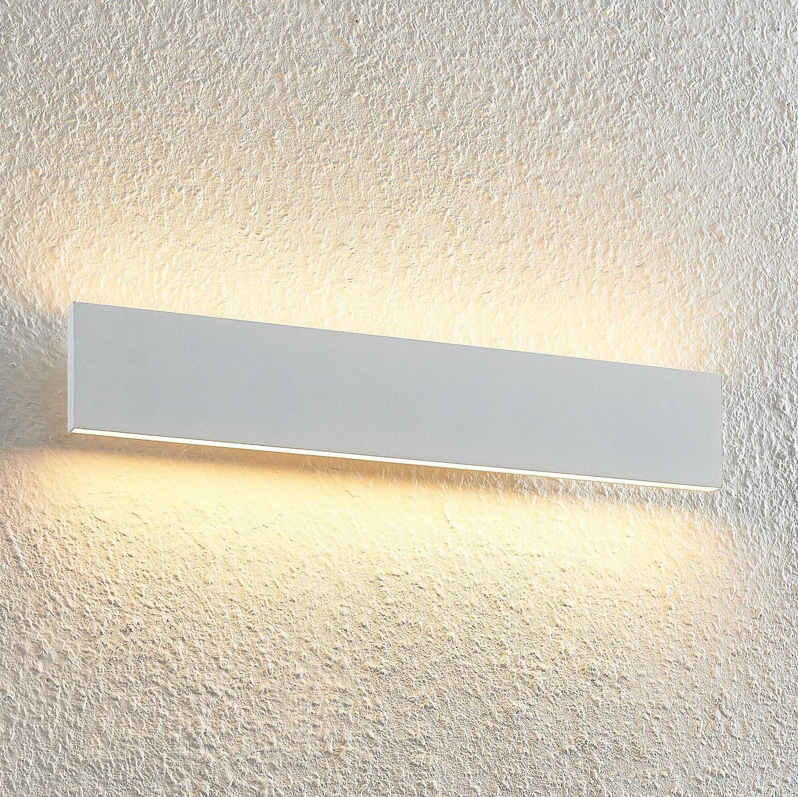 Lindby LED-Wandleuchte Ignazia, 47 cm, weiß, Metall, up/down günstig online kaufen