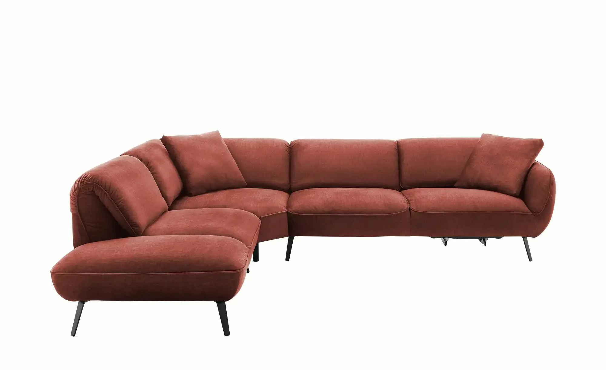 pop Ecksofa  Ventus ¦ rot ¦ Maße (cm): B: 304 T: 246.0 Polstermöbel > Sofas günstig online kaufen