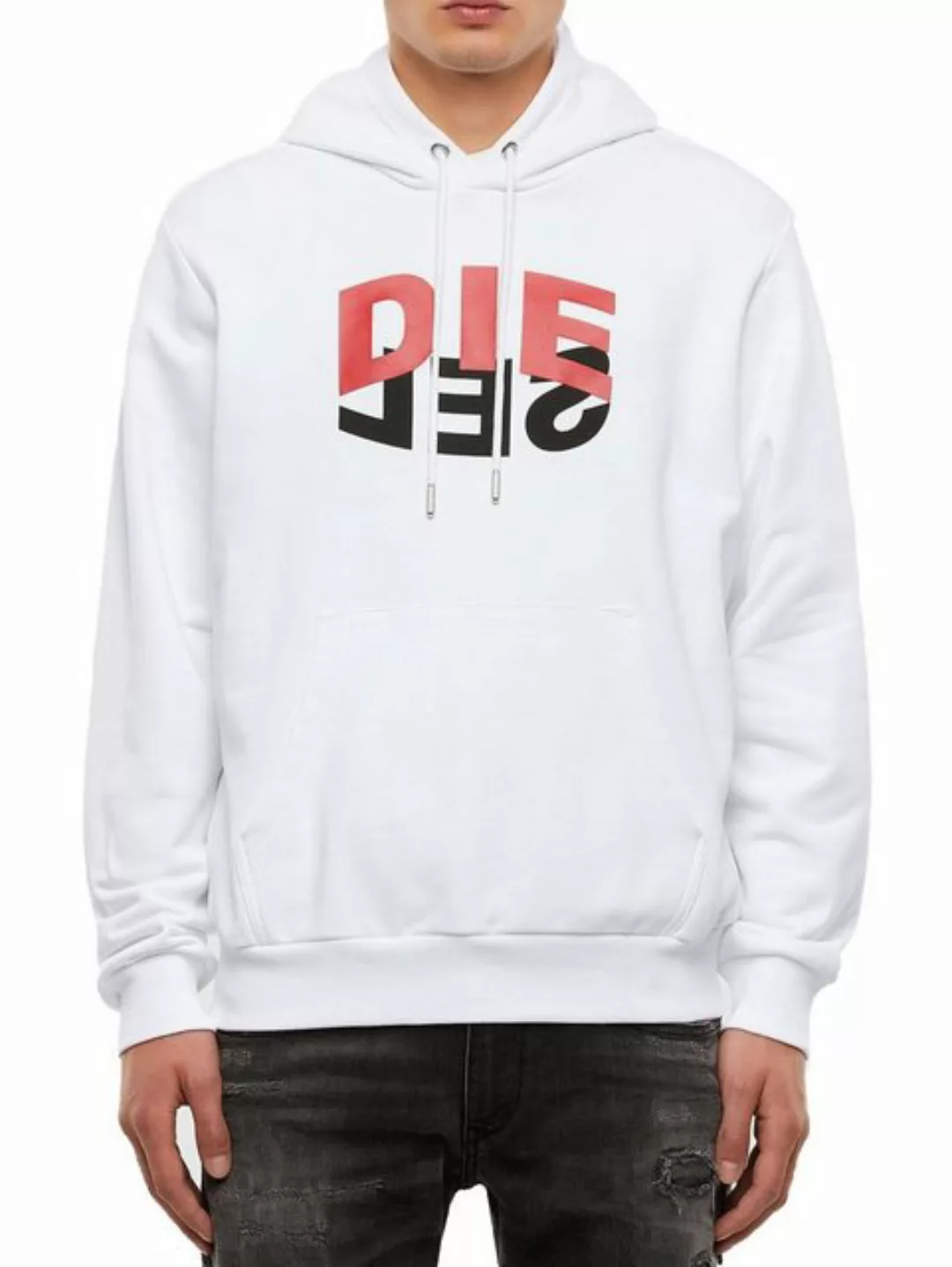 Diesel Kapuzensweatshirt Regular Fit Hoodie - S-GIRK-HOOD-N1 Weiß günstig online kaufen