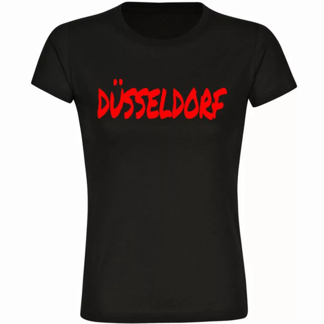 multifanshop T-Shirt Damen Düsseldorf - Textmarker - Frauen günstig online kaufen