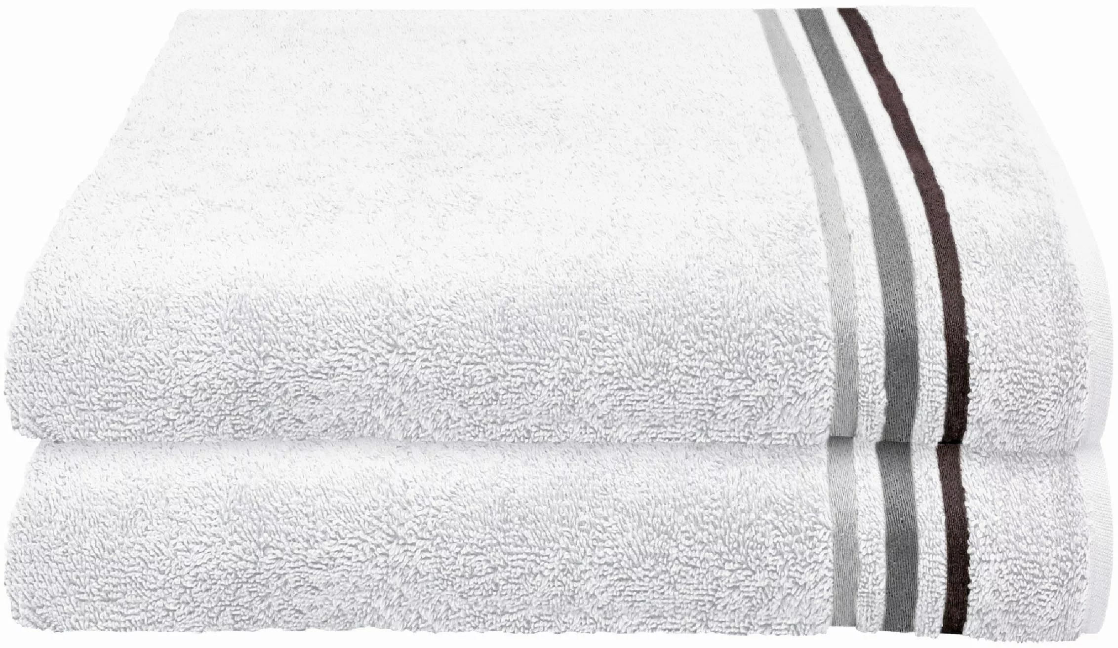 Schiesser Duschtücher »Skyline Color aus 100 % Baumwolle mit eleganter Stre günstig online kaufen
