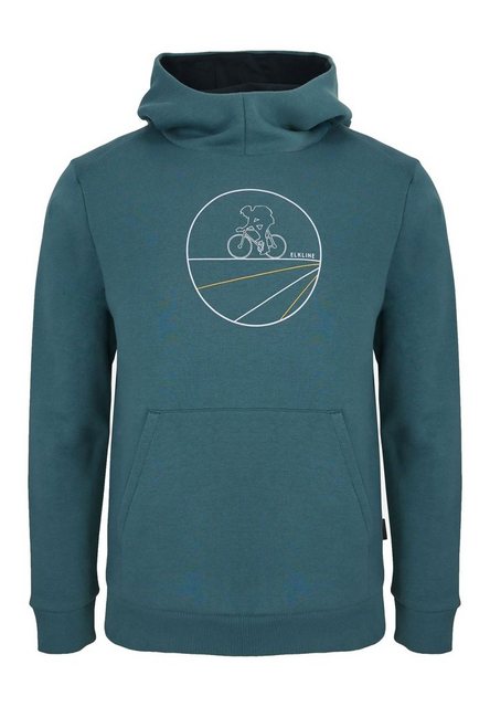 Elkline Hoodie Fiets mit Kängurutasche und Fahrrad-Print günstig online kaufen