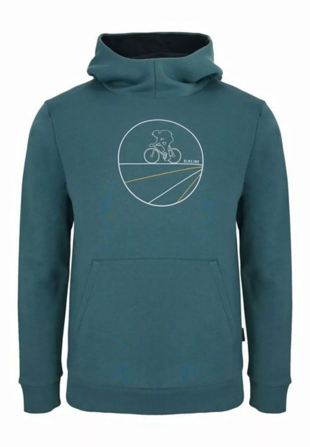 Elkline Hoodie Fiets mit Kängurutasche und Fahrrad-Print günstig online kaufen