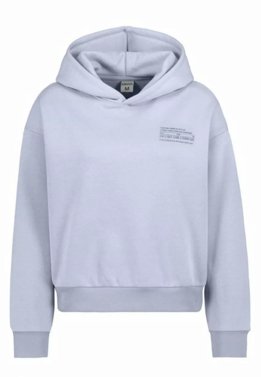 SUBLEVEL Kapuzenpullover Hoodie Mini-Print günstig online kaufen