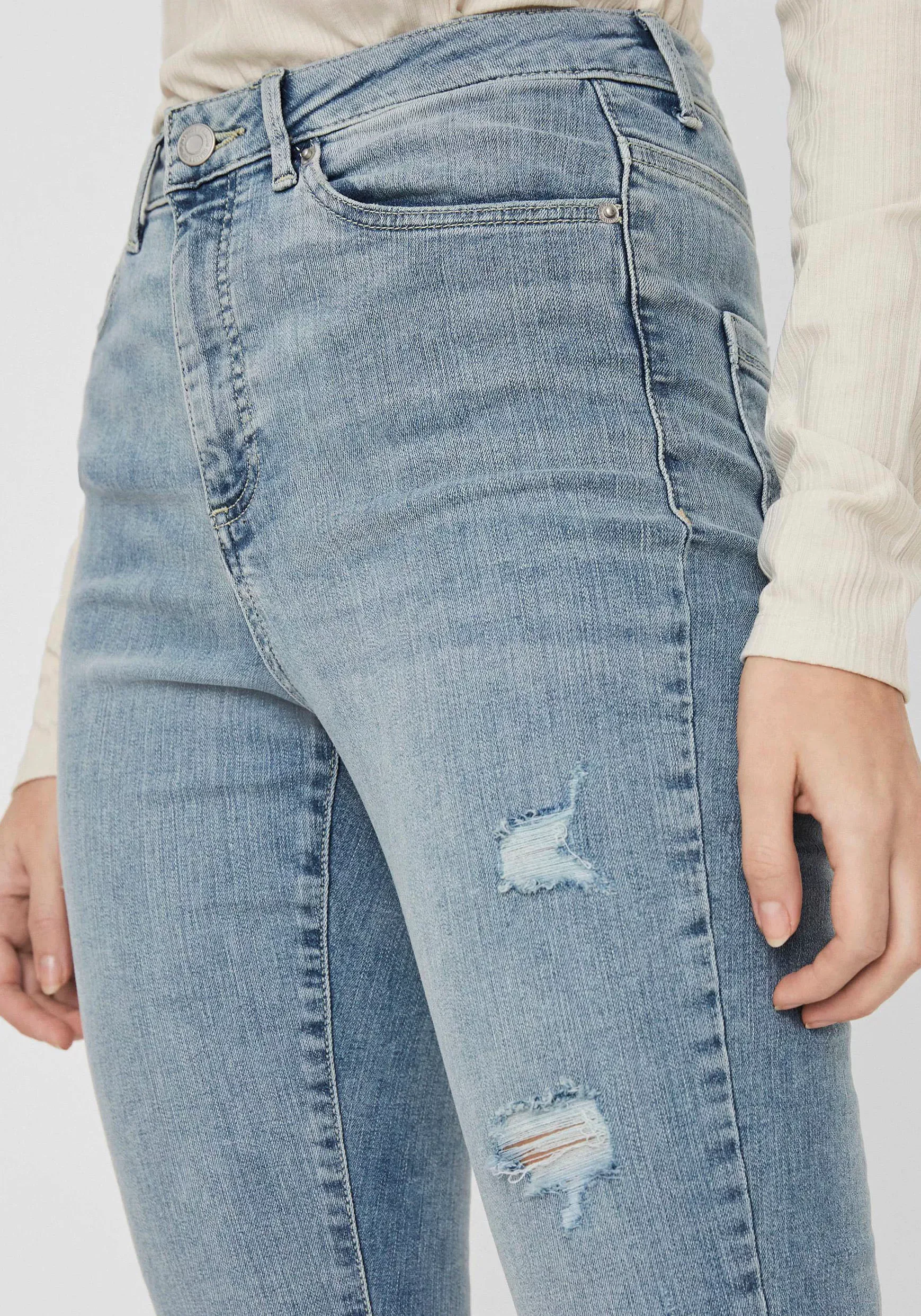 Vero Moda Skinny-fit-Jeans "VMSOPHIA HR SKINNY DESTR J AM314 NOOS", mit Des günstig online kaufen