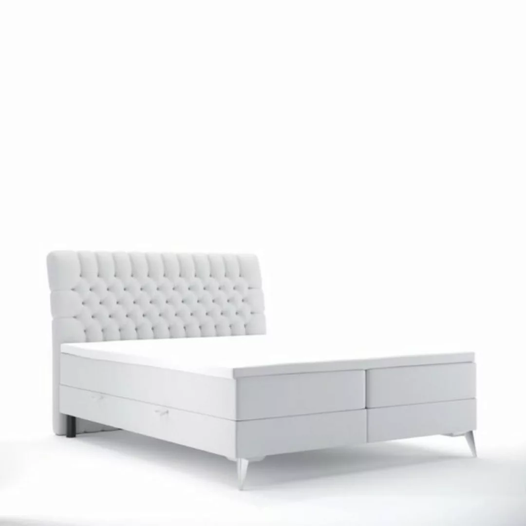 JVmoebel Boxspringbett Chesterfield Bett Design Luxus Doppelbett Schlafzimm günstig online kaufen