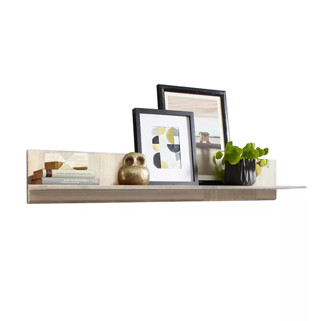 Wohnzimmer Regal hängend aus Kernbuche Massivholz weiß geölt günstig online kaufen