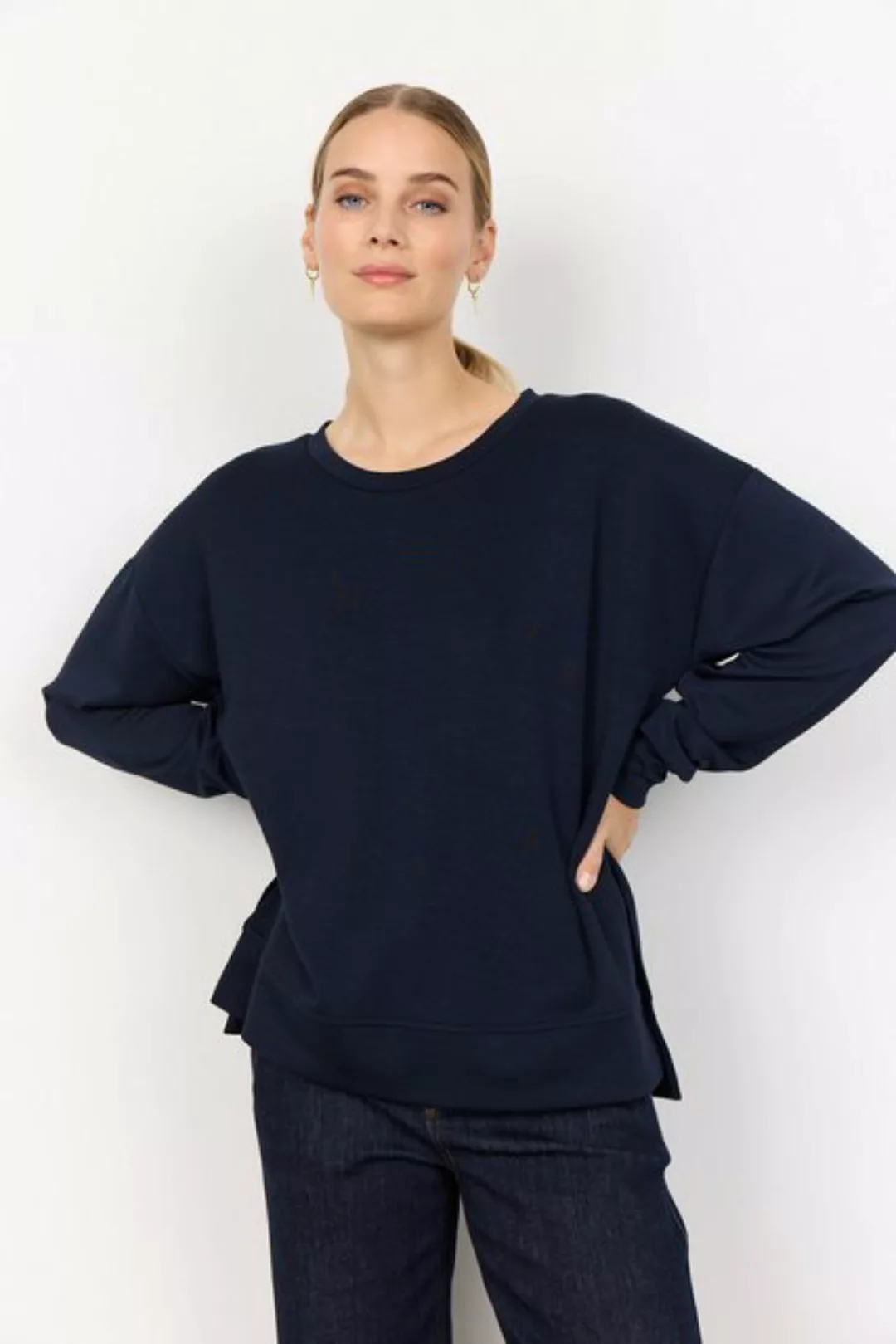 soyaconcept Sweatshirt Soyaconcept Sweatshirt SC-Banu in Navy (1-tlg) Schli günstig online kaufen