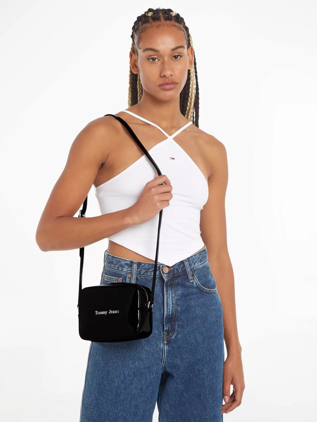 Tommy Jeans Mini Bag "TJW MUST CAMERA BAG PATENT PU", Handtasche Damen Tasc günstig online kaufen