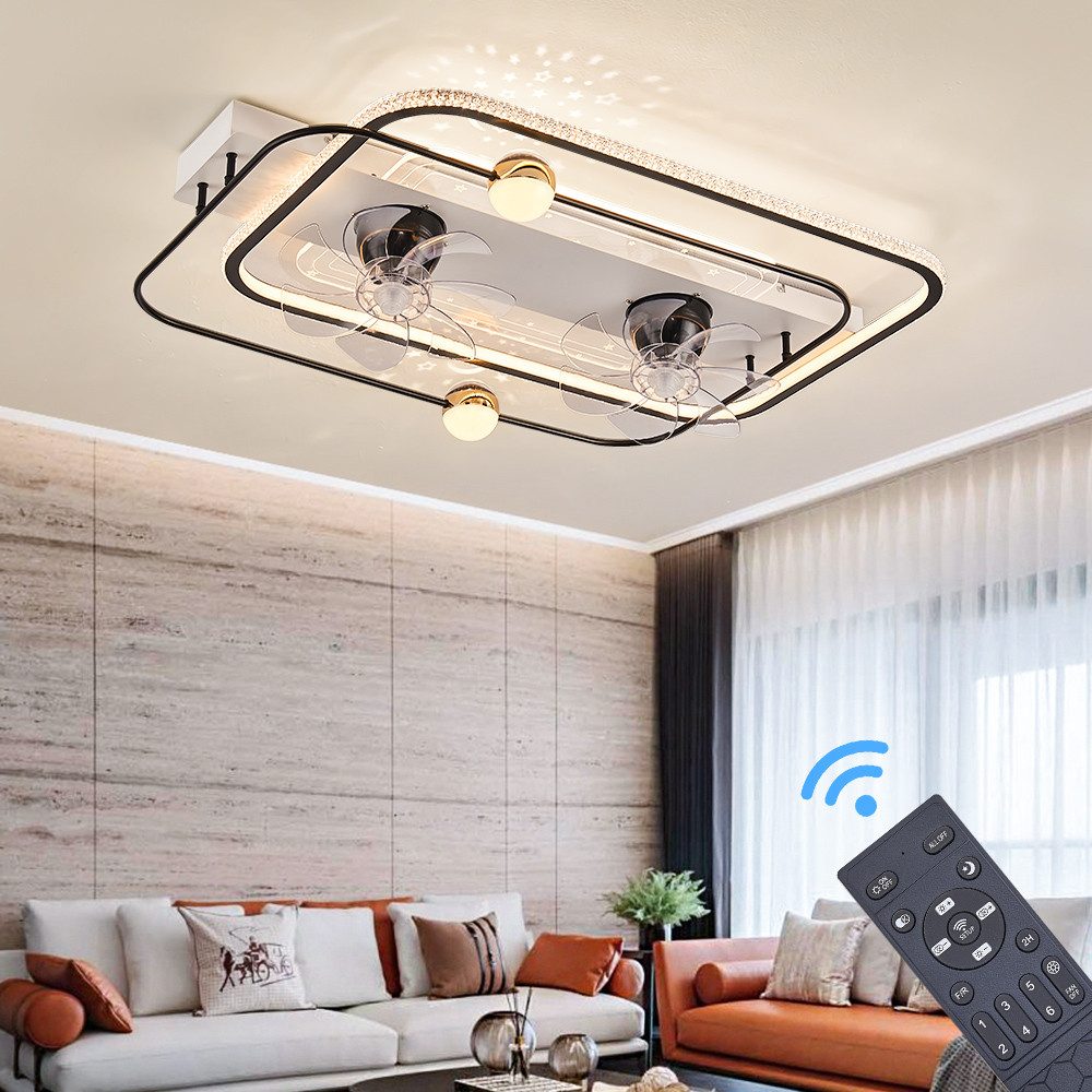 Eurotondisplay Deckenventilator oszillierend Deckenventilator mit LED günstig online kaufen
