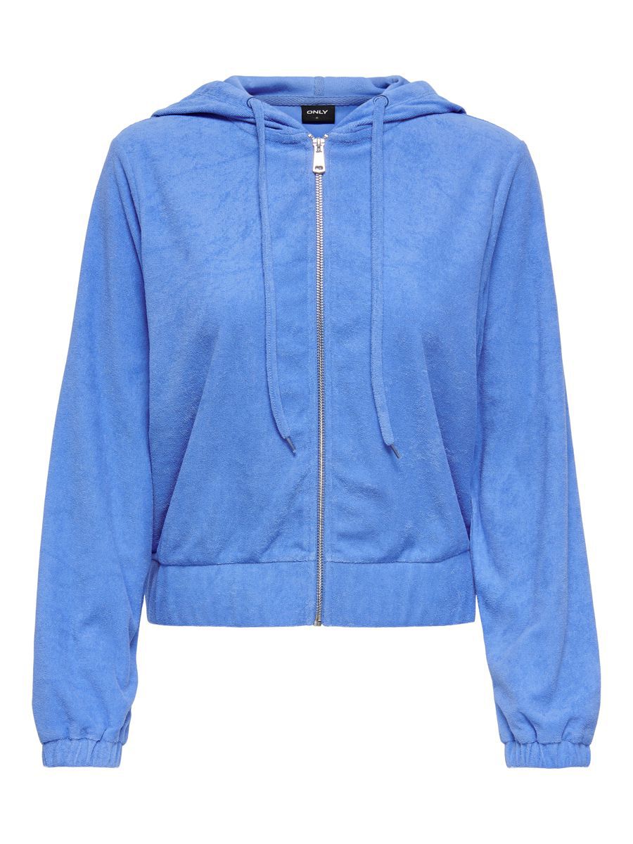 ONLY Kurzes Reißverschluss- Hoodie Damen Blau günstig online kaufen