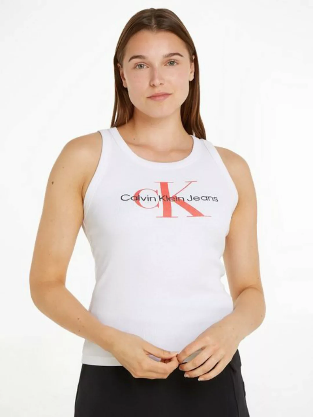 Calvin Klein Jeans Tanktop ARCHIVAL MONOLOGO RIB TANK mit Logomarkenlabel günstig online kaufen