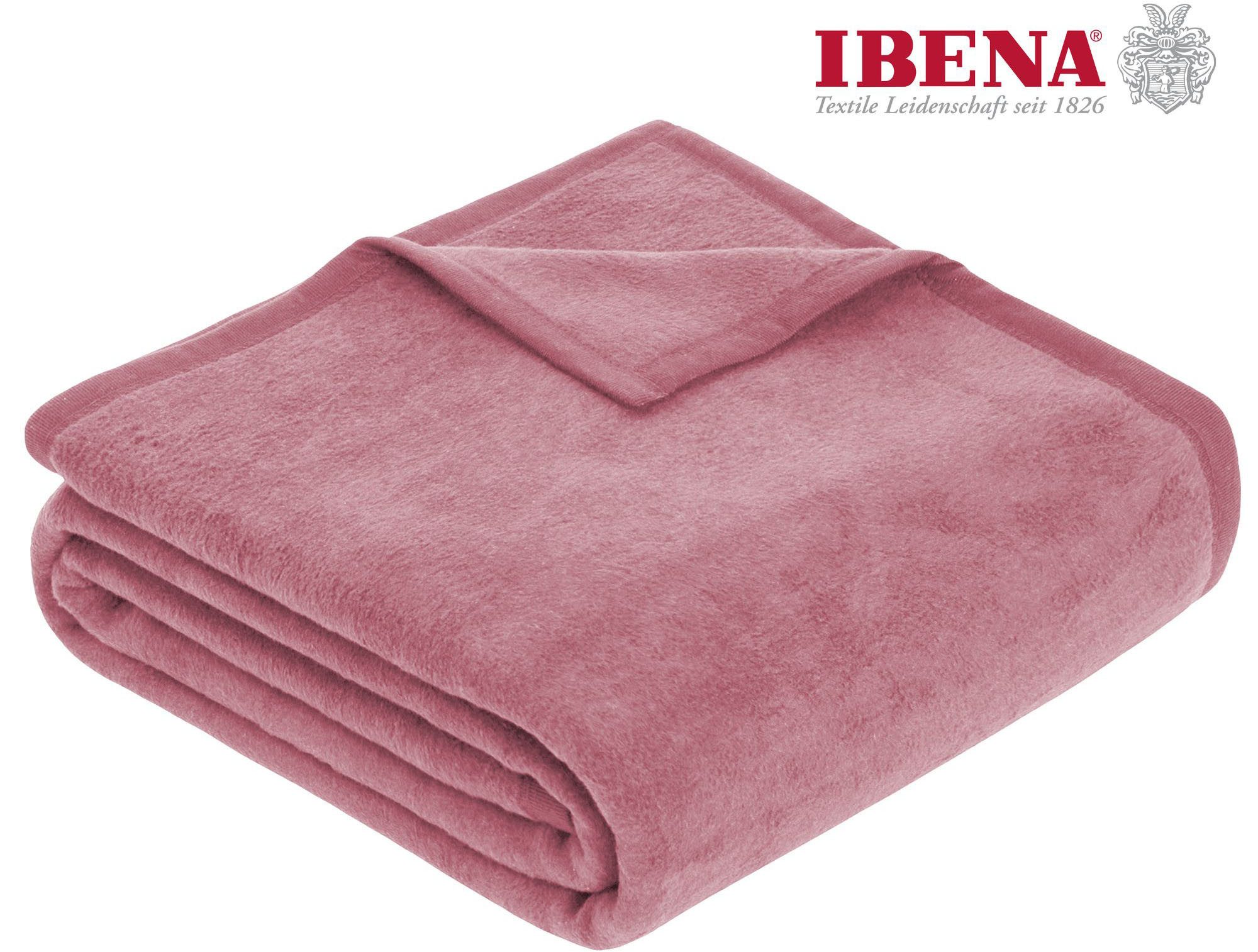 Wohndecke Luxus, IBENA, verschiedene Größen, unifarbenes günstig online kaufen