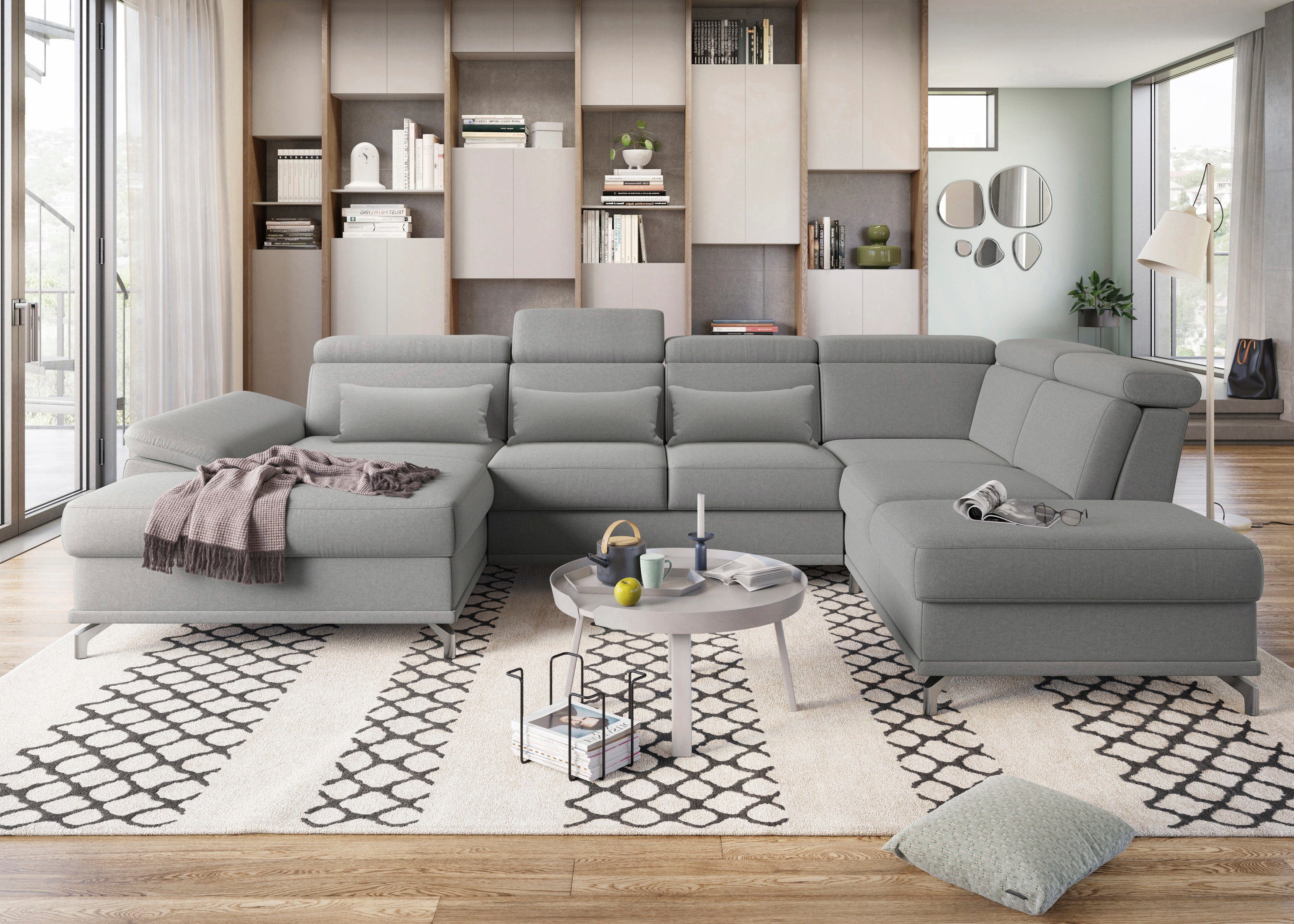 sit&more Wohnlandschaft "Cabrio U-Form, mit Sitztiefenverstellung, Arm- und günstig online kaufen