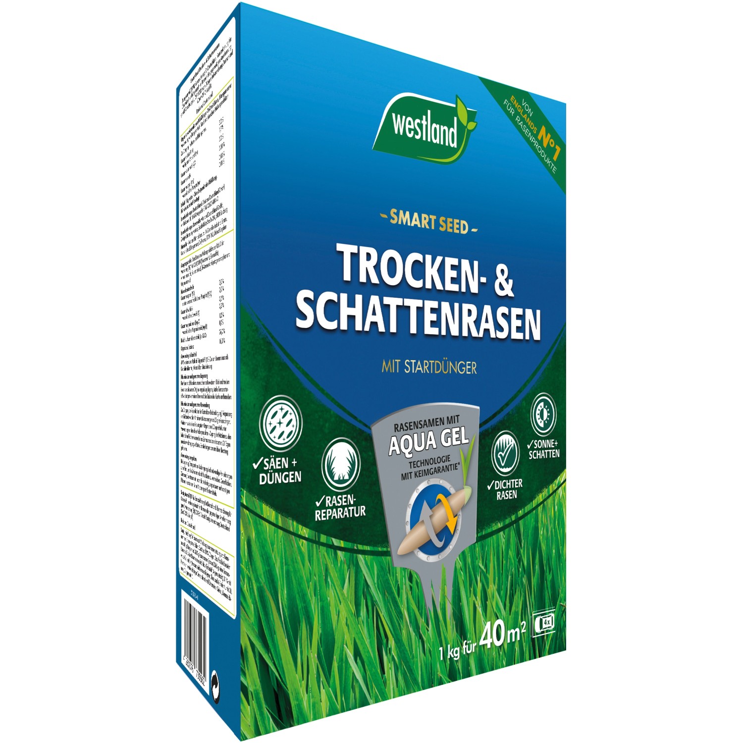 Westland Rasensamen Smart Seed Trocken- und Schattenrasen 1 kg für 40 m² günstig online kaufen