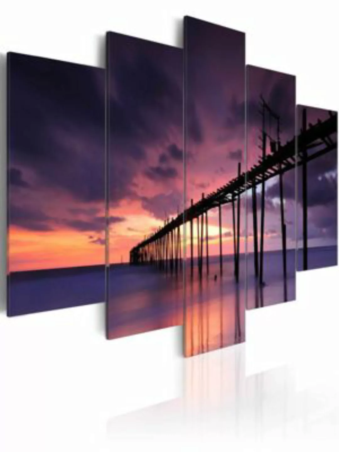 artgeist Wandbild Küste kurz vor Dunkelheit mehrfarbig Gr. 200 x 100 günstig online kaufen