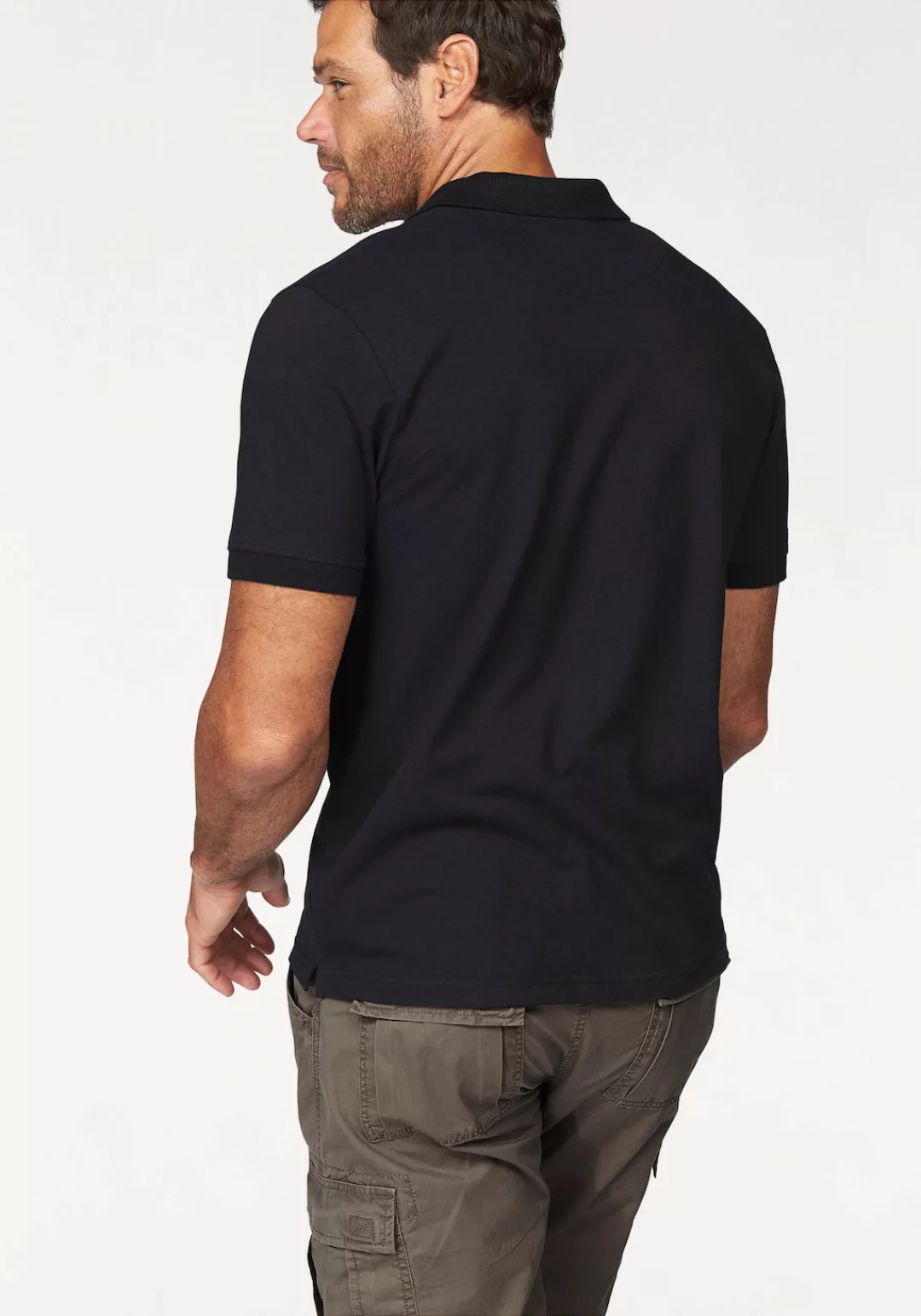 Mans World Poloshirt, Kurzarm, lockere Passform, unifarben günstig online kaufen